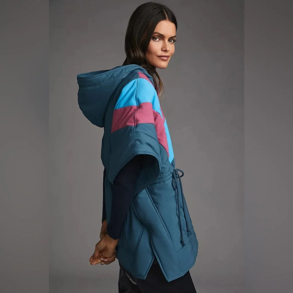 Daily‎ Practice by Anthropologie Puffer Poncho Colorful Women's Jacket size XS/S - Picture 4 of 15